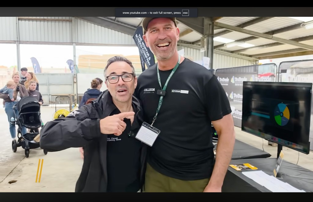 Charlie Collison during the one-hour bricklaying challenge