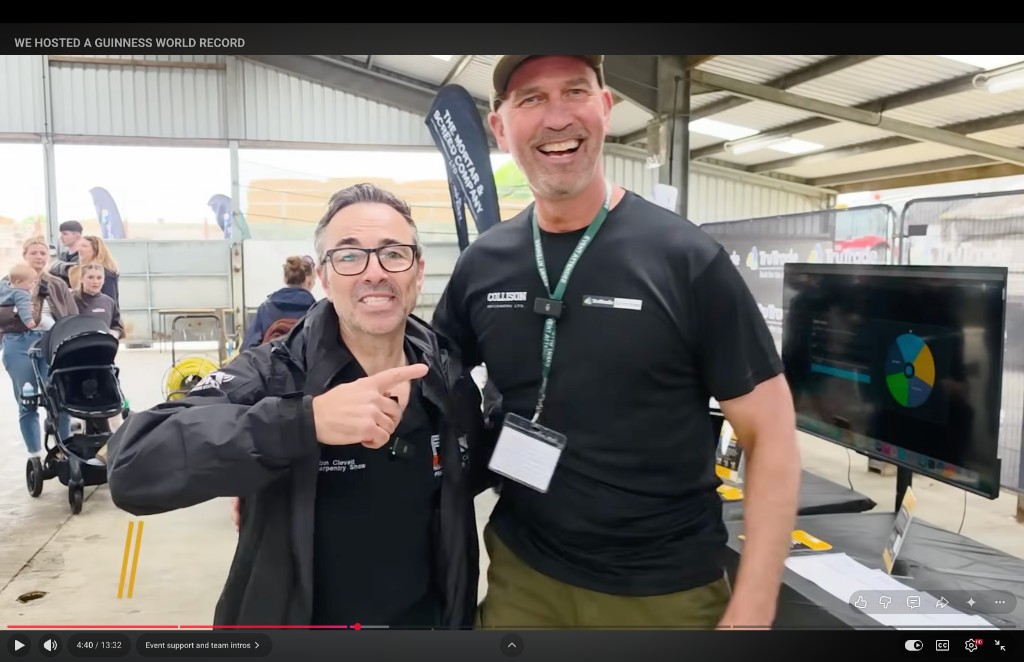 Tony Ellard and Charlie Collison at the trade event