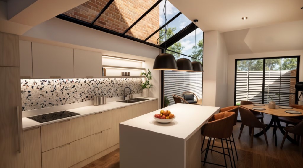 The new kitchen and dining space at Prince’s Street